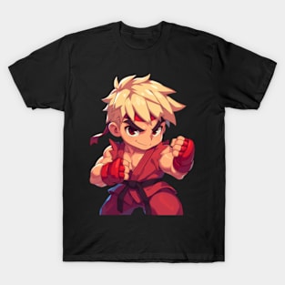 Street Fighter Ken Art T-Shirt